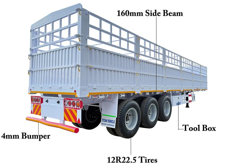 60 Ton Fence Cargo Semi Trailer for Sale In Senegal