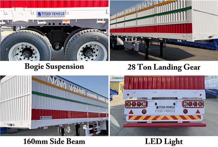 Pig Cattle Transport Trailers for Sale In Tanzania