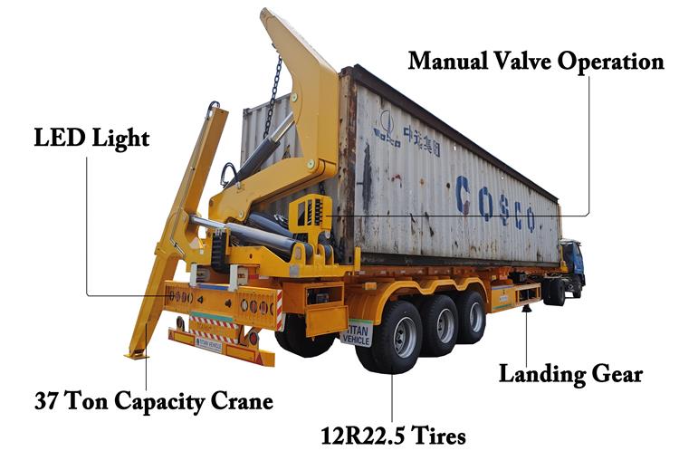 Sidelifter Container Transport Trailer for Sale In Vanuatu