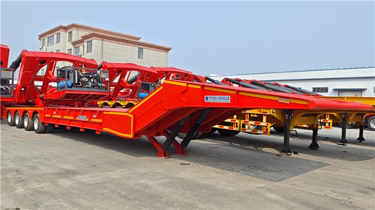 4 Axle Folding Gooseneck Trailer for Sale In Nigeria