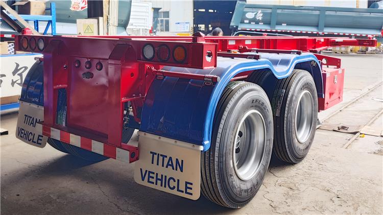2 Axle 20ft Container Chassis Trailer for Sale In Venezuela
