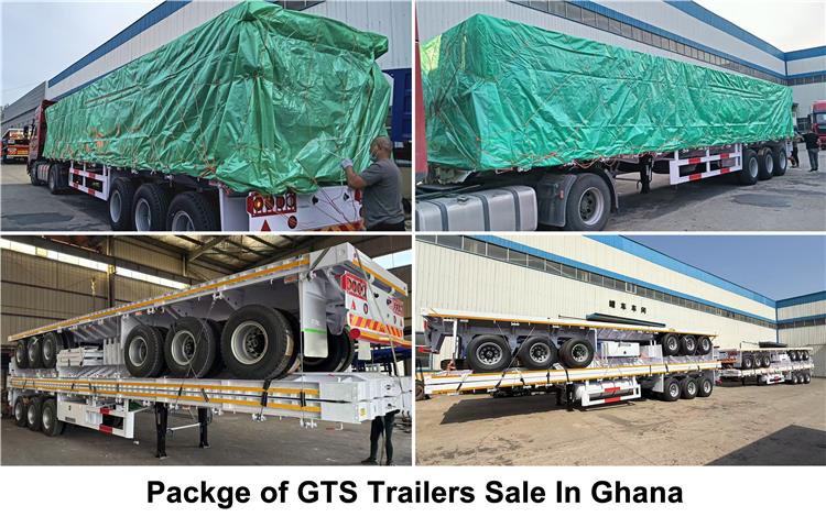 GTS 40 foot Flatbed Trailers for Sale In Ghana - Gt Semi Trailer