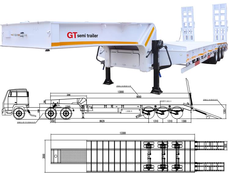 GTS 80 Ton Low Bed Trailer for Sale In Ghana Tema - GTS Trailers Africa Ltd