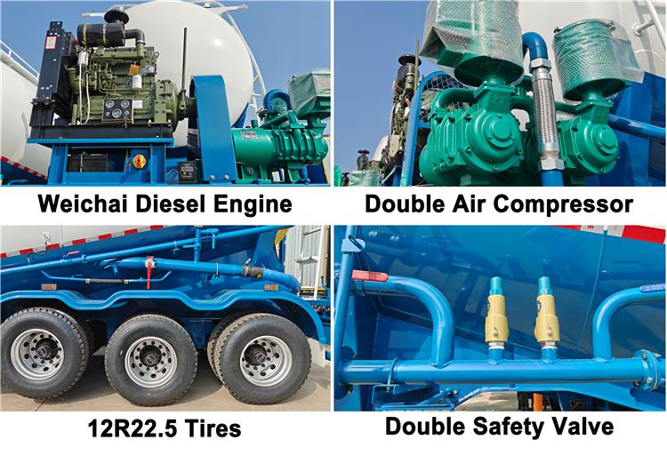 GTS Ghana - 35CBM Bulker Cement Tanker Trailer for Sale In Ghana