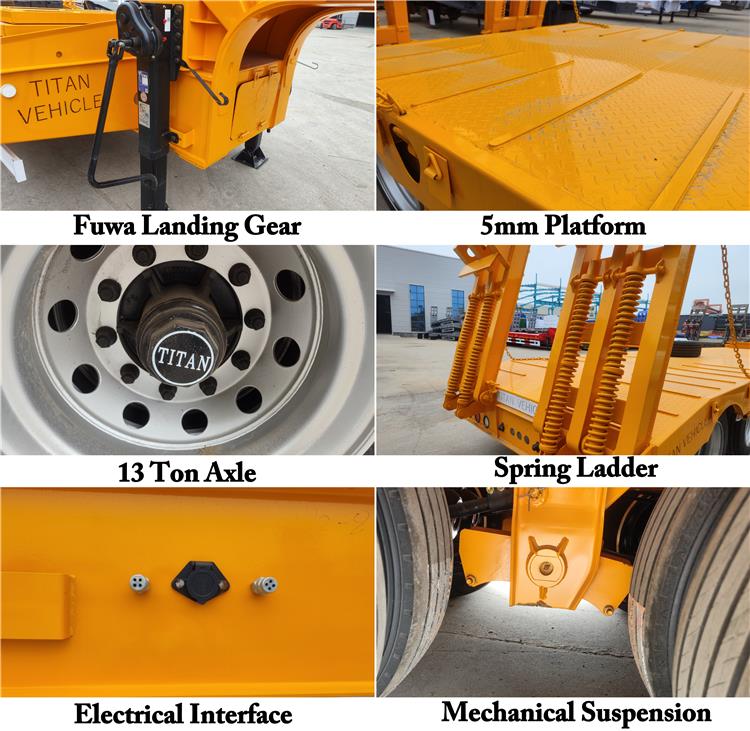 3 Axle 60 Ton Low Bed Trailer Price for Sale In Guyana