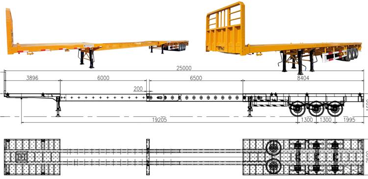 24m Extendable Flatbed Trailer for Sale In Guyana