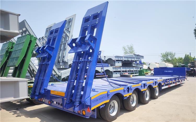 4 Axle 100 Ton Equal Width Low Loader Trailer for Sale In Tanzania