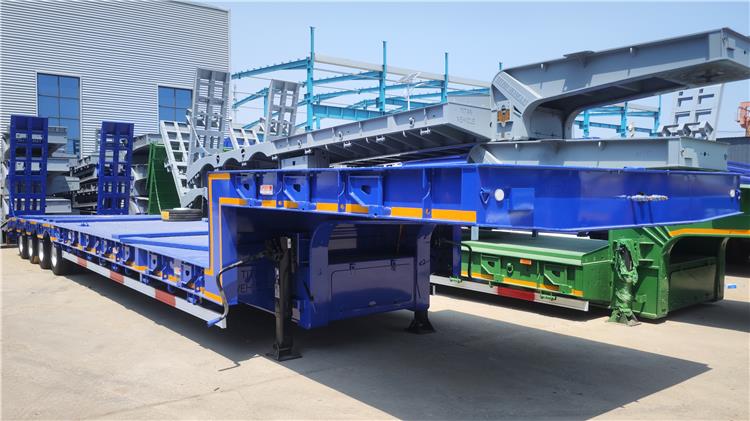 4 axle 100 ton Equal width low loader trailer