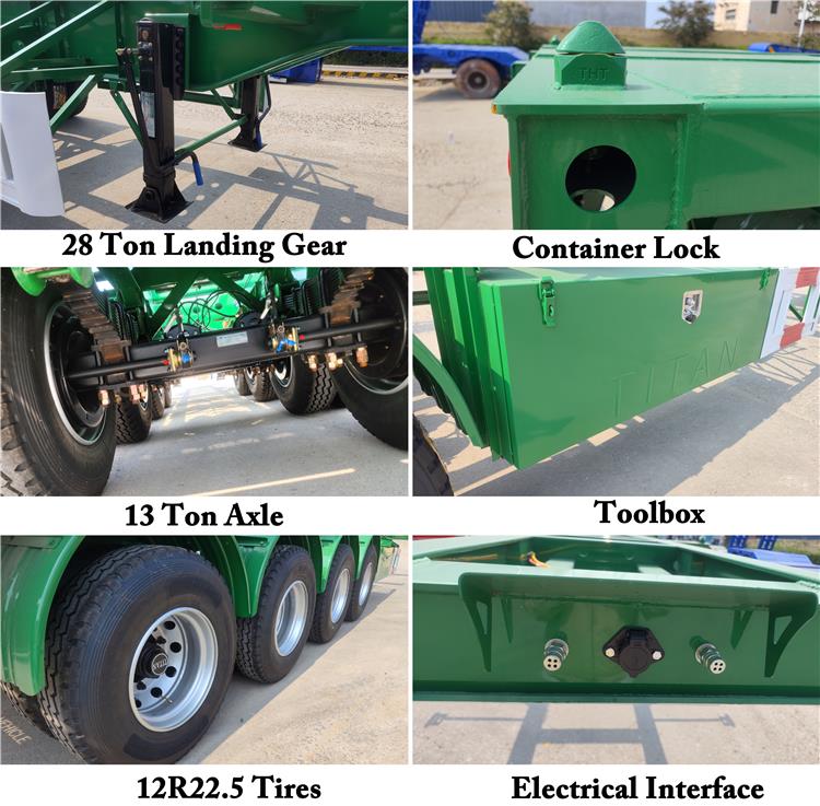 4 Axle Container Chassis Trailer for Sale In Barbados