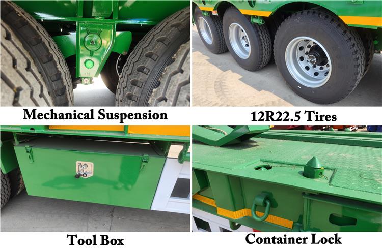 3 Axle Equal Width Gooseneck Low Bed Trailer For Sale In Tanzania