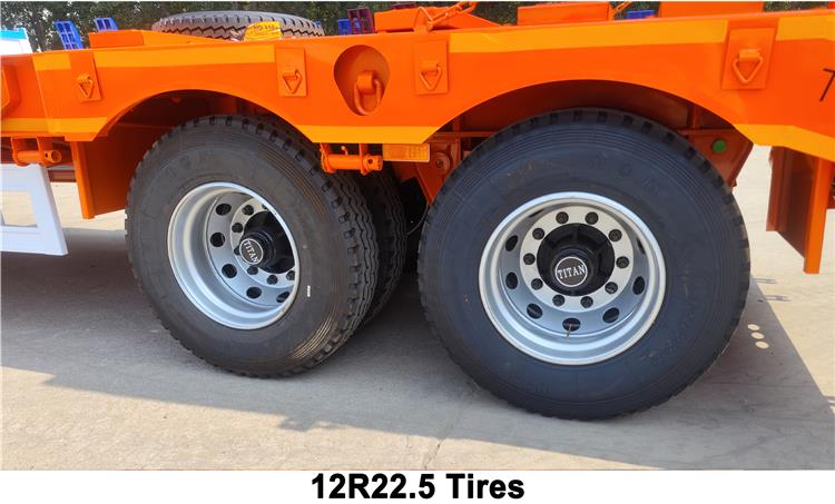 2 Axle 60 Ton Full Width Gooseneck Low Bed Trailer for Sale In Tanzania