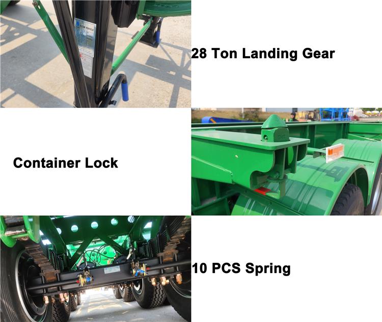 4 Axle Shipping Container Trailer Price for Sale In Venezuela