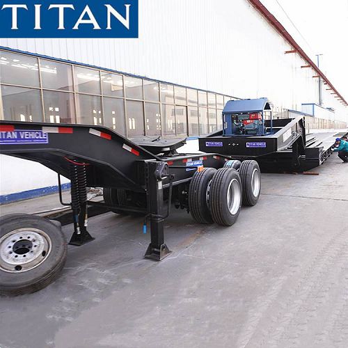 4 Axle Gooseneck Trailer with 2 Axle Dolly