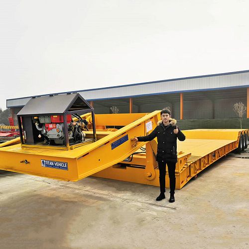 60T Gooseneck Lowboy Trailer