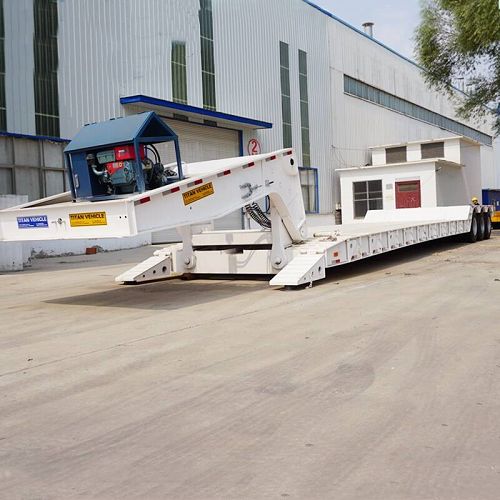 120 ton Gooseneck Lowboy Semi Trailer