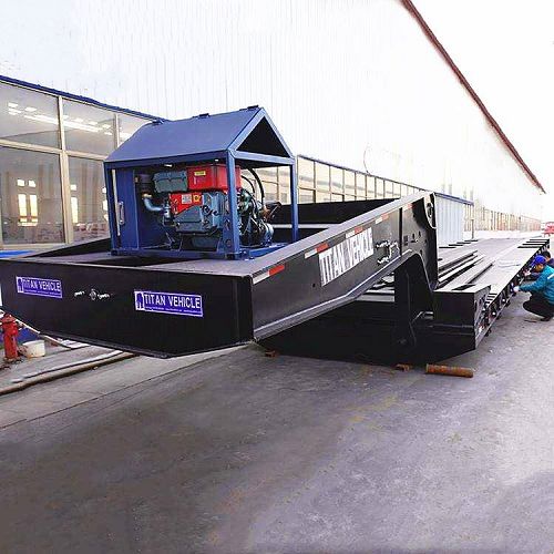 4 Axle Gooseneck Trailer with 2 Axle Dolly