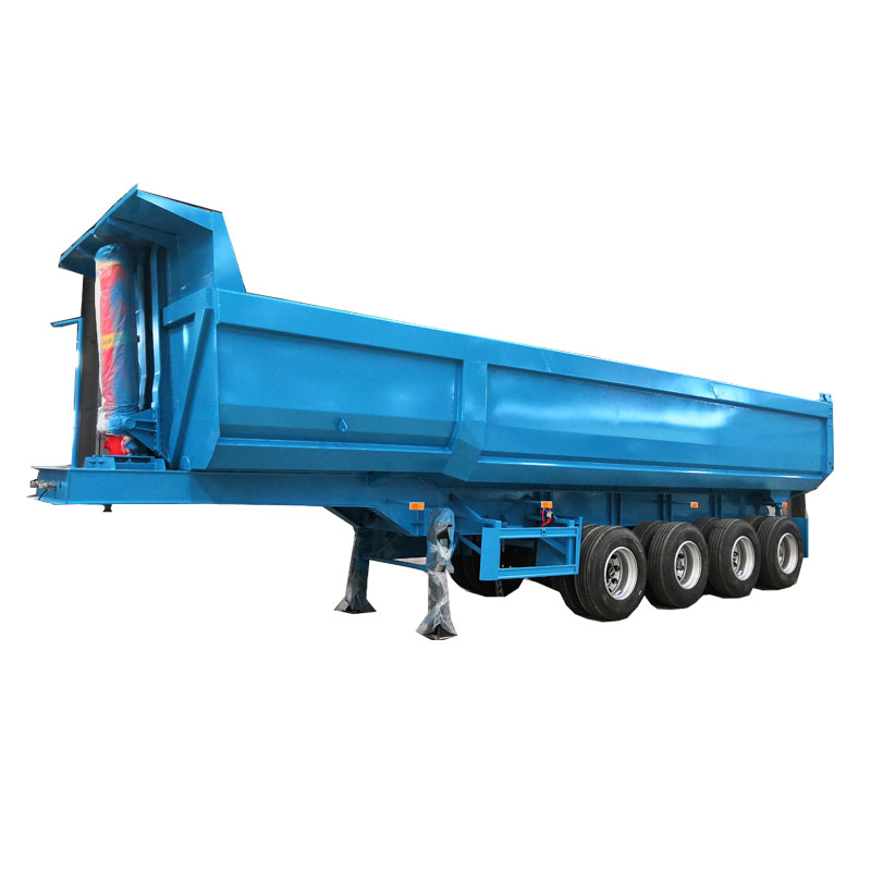 60T End Dump Semi Truck Trailer