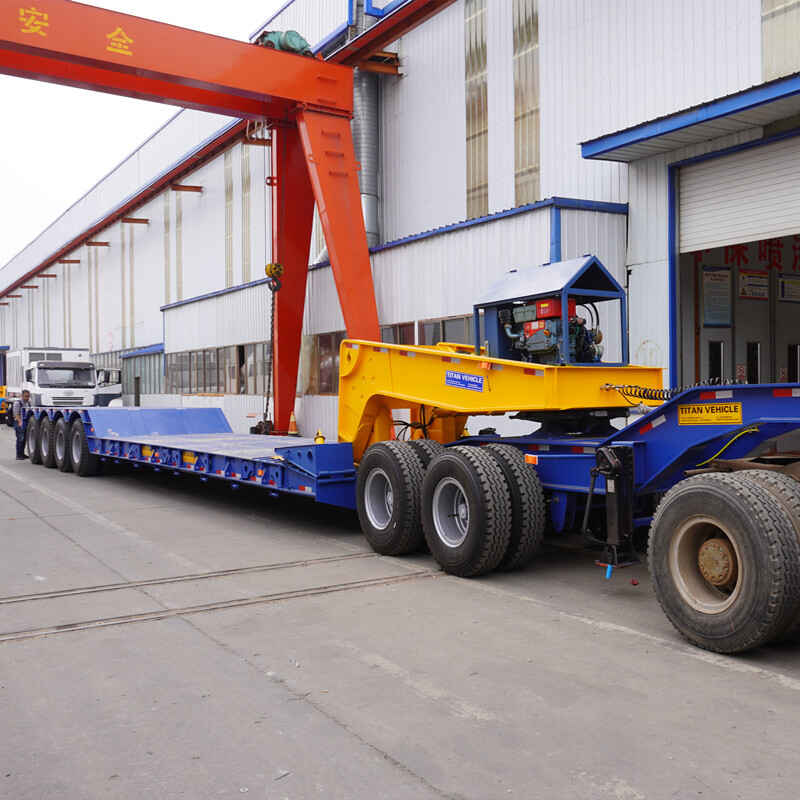 4 Axle Lowboy Gooseneck Trailer