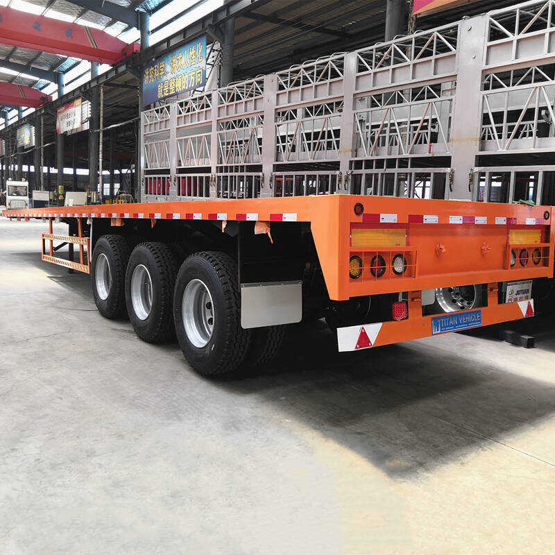 Tri Axle 40 Foot Flatbed Semi Trailer