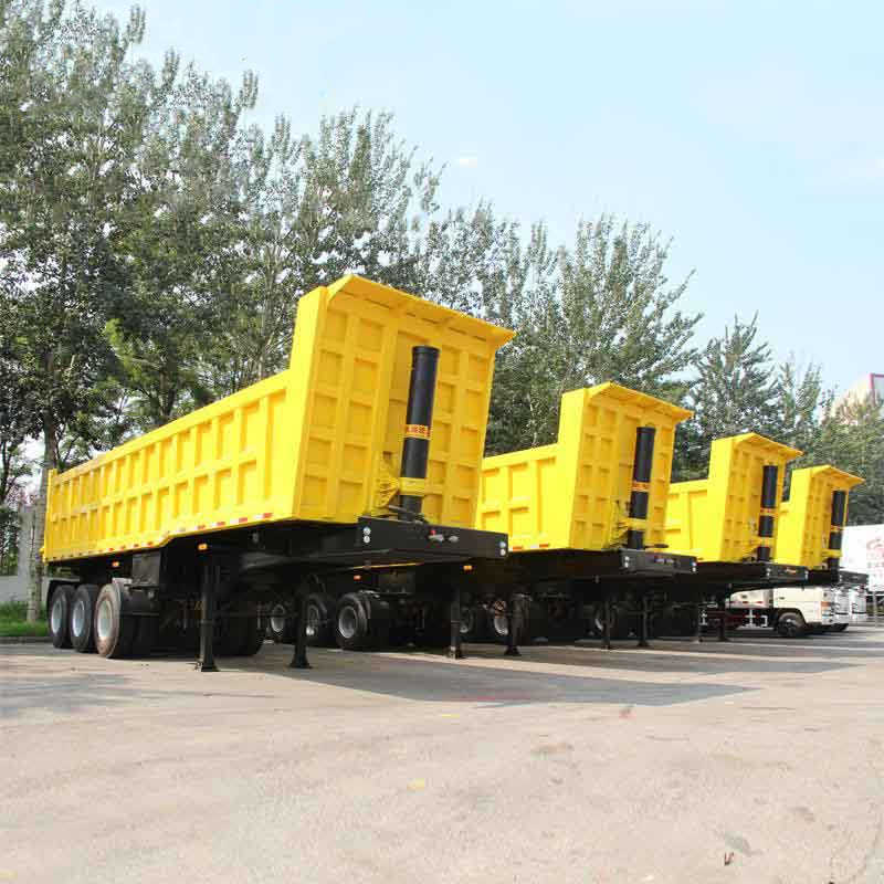 3 Axle End Dump Truck Trailer
