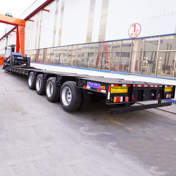 120T Hydraulic Detachable Gooseneck Lowboy Trailer