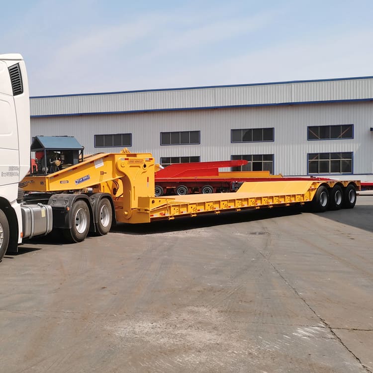 3 Axle Hydraulic Removable Gooseneck Trailer Lowbed Trailer