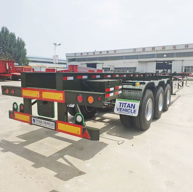 3 Axle 40Ft Shipping Container Trailer