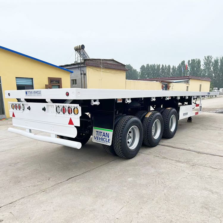 40 Feet Tri Axle Flatbed Truck Trailer for Sale Near Me