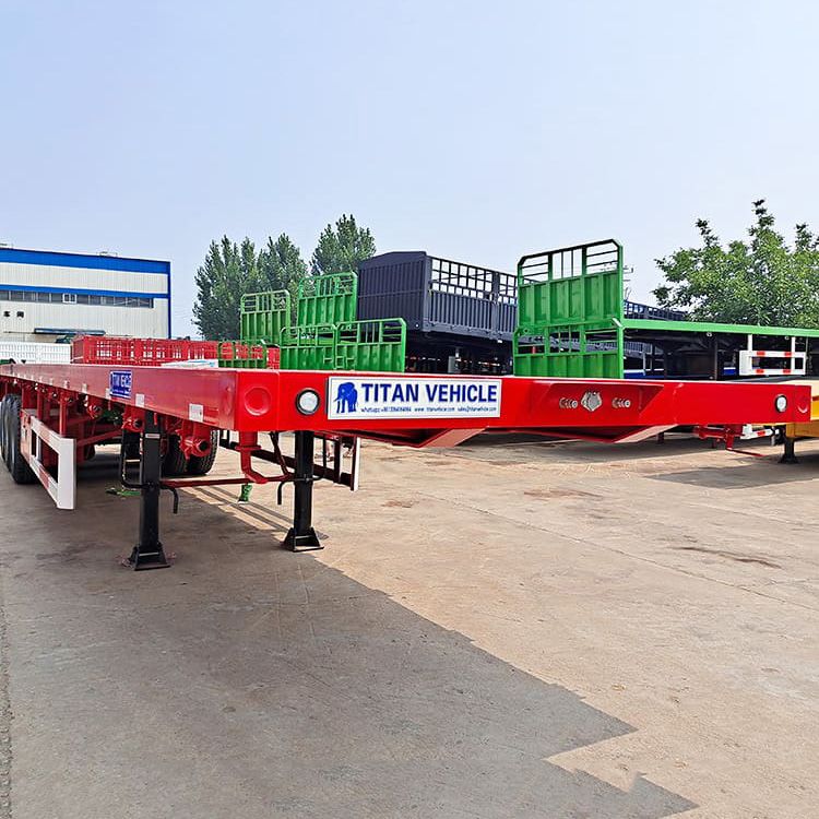 Flatbed Semi Trailer with Airbag Suspension