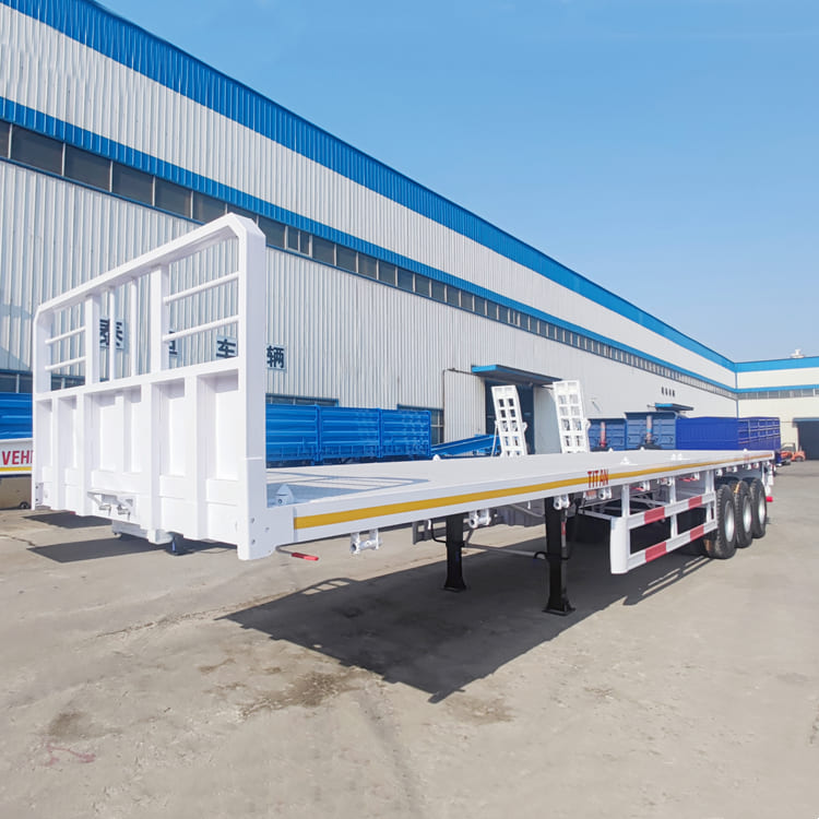 Tri Axle 40Ft Flat Body Trailer 