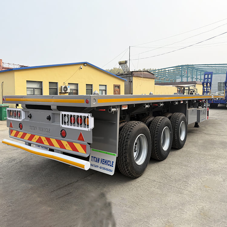 3 Axle 40 Ft Flatbed Trailer