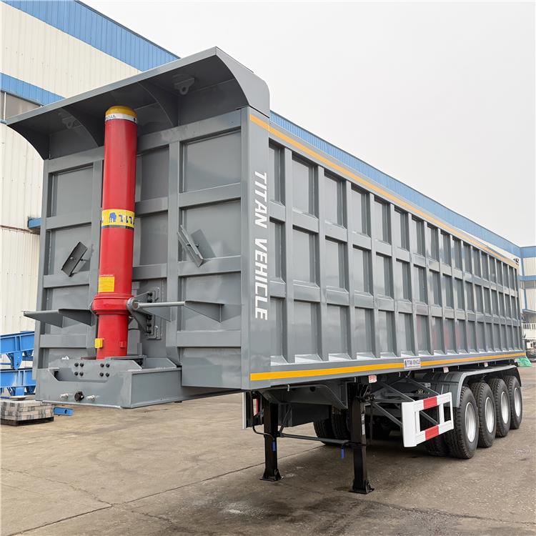 4 Axle 80 Ton End Dump Semi Trailers