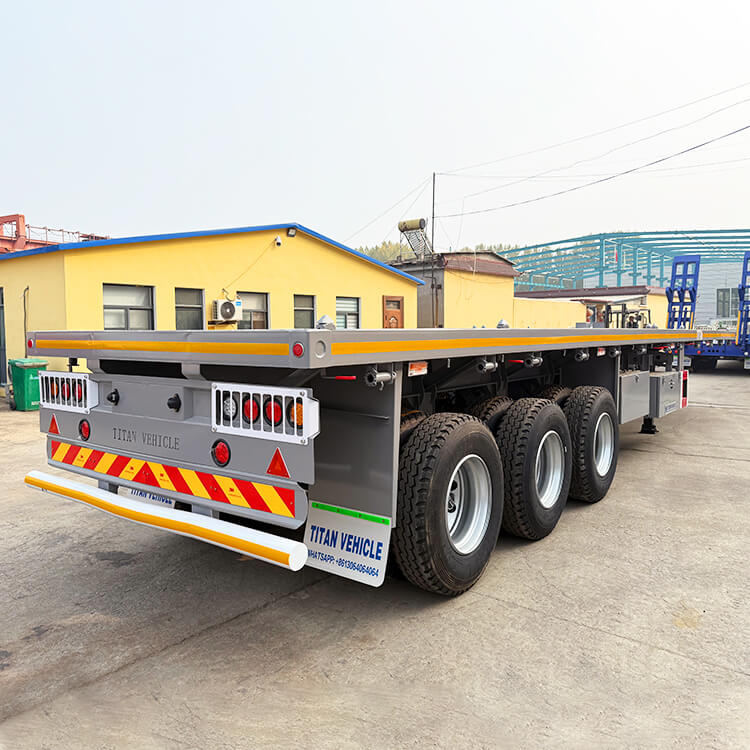 3 Axle 40ft Semi Flat Bed Trailers