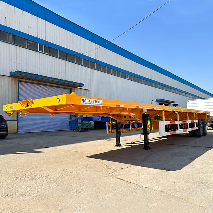 2 Axle 40 Ft Flatbed Trailer