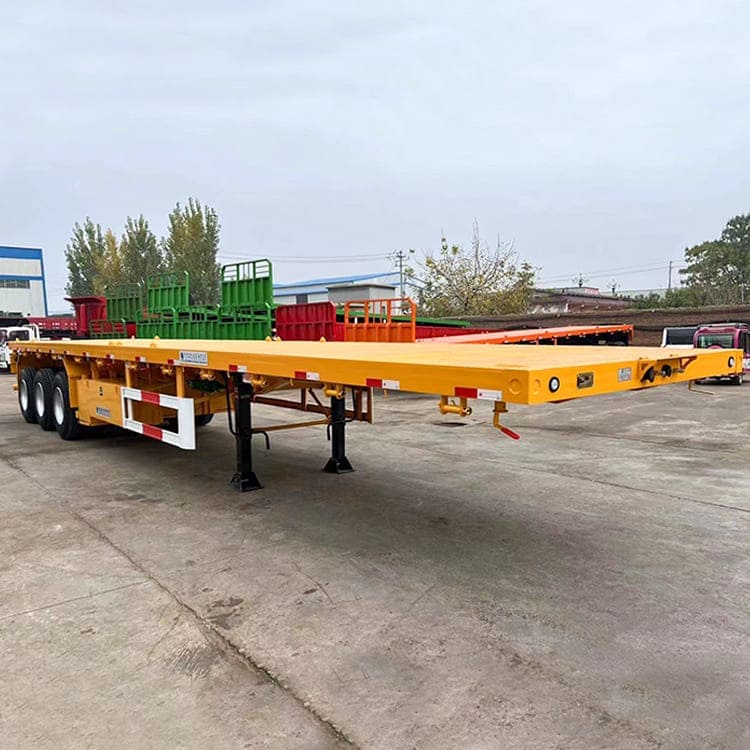 Three Axle Flatbed Truck Trailer