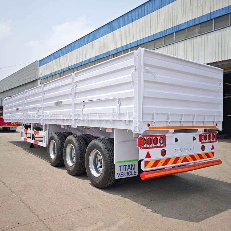 3 Axle Side Panel Cargo Semi Trailer