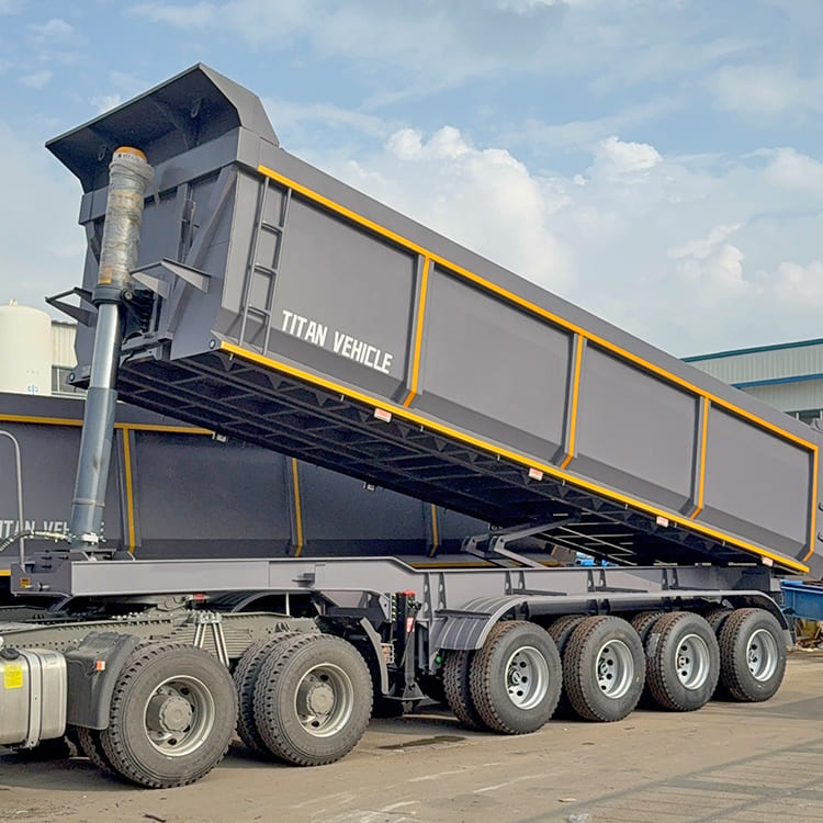 4 Axle Tractor Tipper Trailer