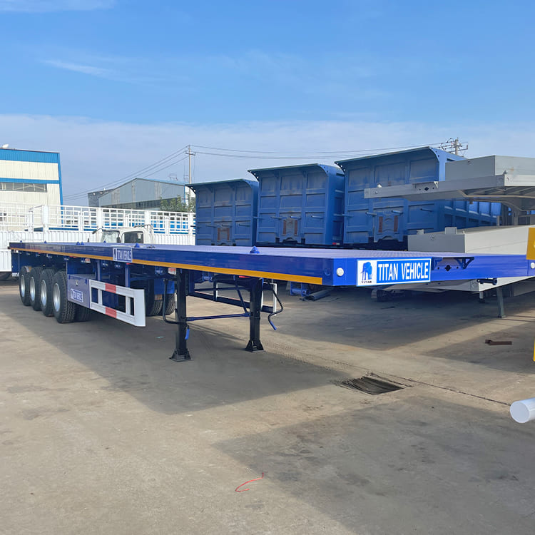 4 Axle Flatbed Semi Trailer