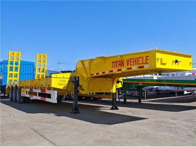 Semi Low Loader Truck Trailer