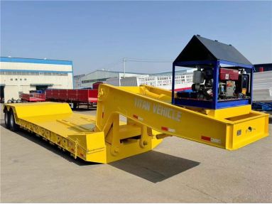 Detachable Neck Lowboy Trailer