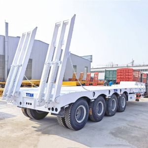 80 Ton Low Bed Truck Trailer
