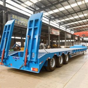 80 Tons 3 Axle Low Bed Trailer