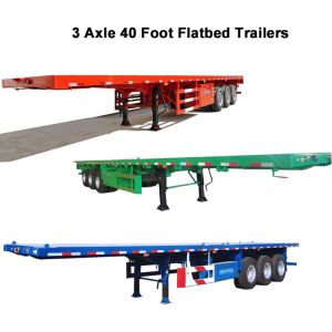3 Axle 40 Foot Flatbed Trailer