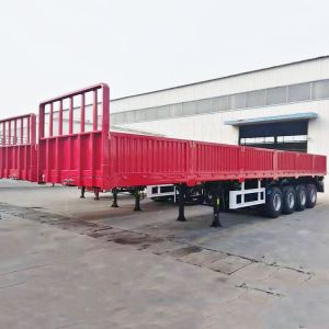 4 Axles Removable Side Wall Semi Trailer 