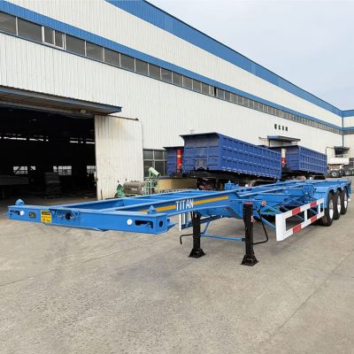 3 Axle Container Skeleton Trailer