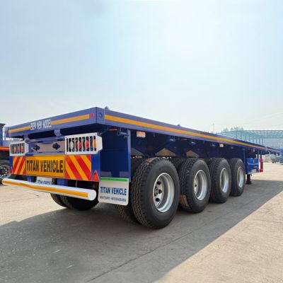 4 Axle 48 Ft Flatbed Trailer