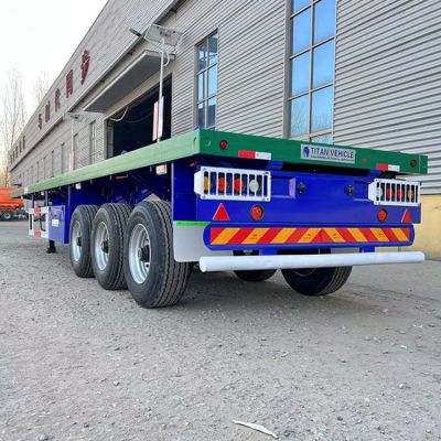 40Ft 3 Axle Semi Flatbed Trailer