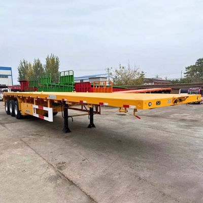 Three Axle Flatbed Truck Trailer