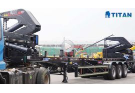 45 ton container loading truck trailer