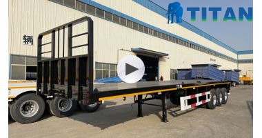 40FT Flatbed Trailer with Front Board